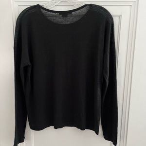Vince linen blend long sleeve T-shirt